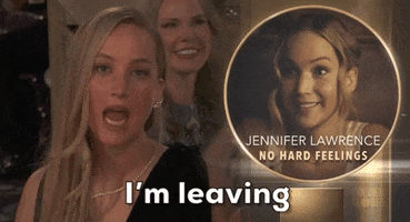 Jennifer Lawrence Im Leaving GIF by Golden Globes