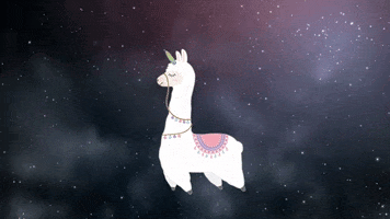 unicorn llama GIF by toyfantv