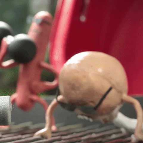 Grilling Stop Motion GIF by Jeremy Fisher