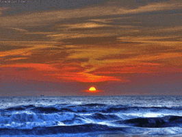 ocean sunset GIF