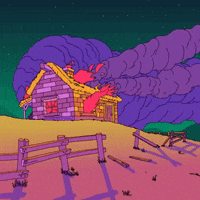 house on fire animation GIF by Jon Vermilyea