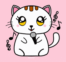 Cat Singing GIF