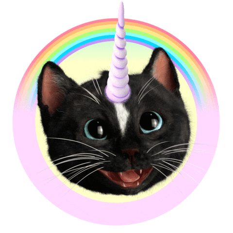 Happy Magic Cat Sticker by Felini Rocks