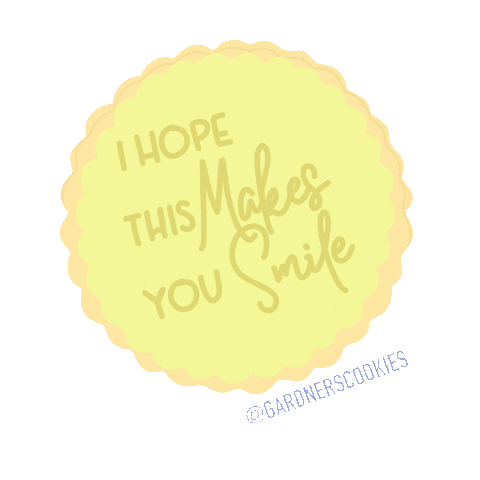 Cookie Smile Sticker by Gardners Cookies