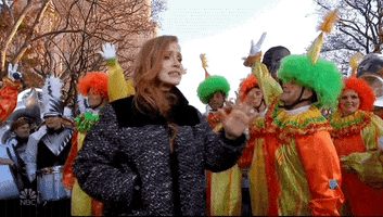 Jessica Chastain Muppet GIF by The 96th Macy’s Thanksgiving Day Parade