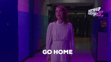 Go Away Christine GIF by Astrid and Lilly Save The World
