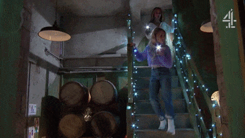 Art Stairs GIF by Hollyoaks
