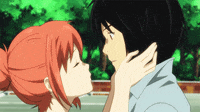 Pin by Bonia on Аниме  Anime kiss gif, Anime kiss, Kissing gif