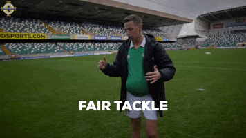 Push Over Red Card GIF by Northern Ireland
