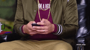 text hit up GIF by Desus & Mero