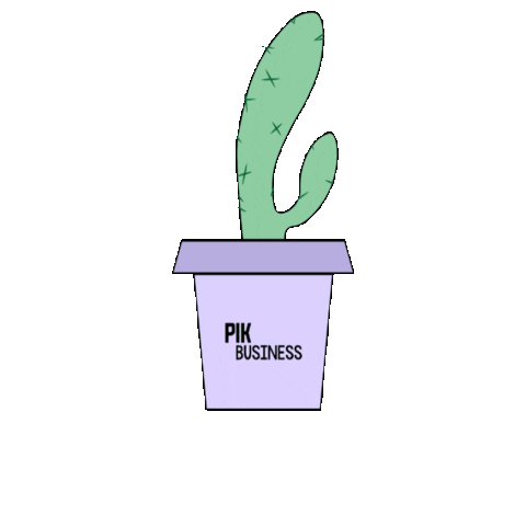Cactus Sticker by Pik Business
