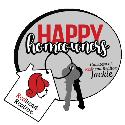 Redhead Realtor Jackie Badiali Sticker