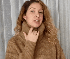 Brown Turtleneck GIF