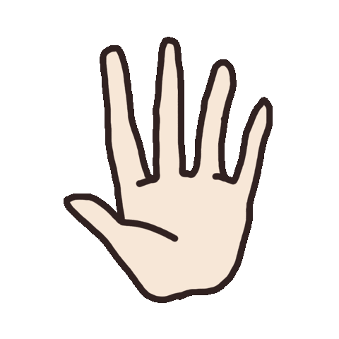 Illustration Hand Sticker by maniwsy