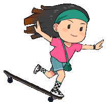 Happy Girl Sticker