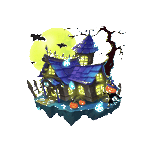 Haunted House Halloween Sticker by BIGO Live