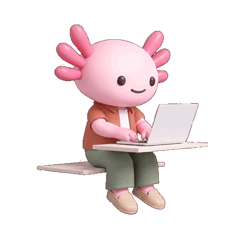 Pink Working Sticker by Hello Axel