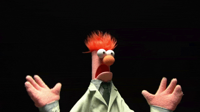 scared muppets GIF