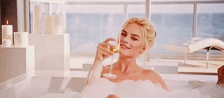 Margot Robbie Champagne GIF