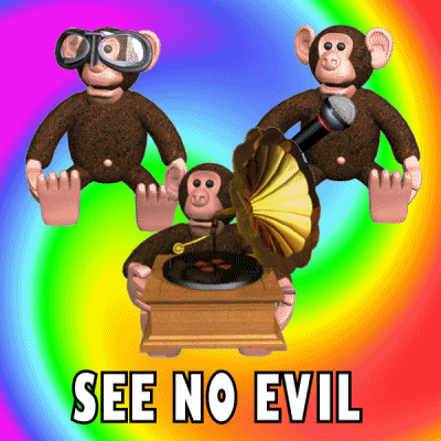 See No Evil Monkeys GIF