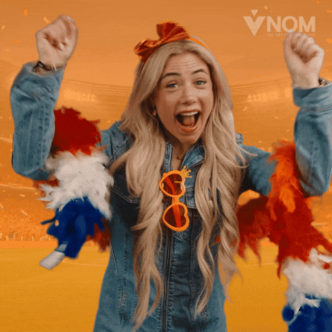 Happy Goal GIF by VNOM Technisch Uitzendbureau | We get the job done