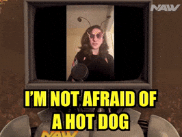 Hot Dog Promo GIF by Nearly Average Wrestling