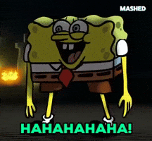 Spongebob Squarepants Lol GIF by Mashed