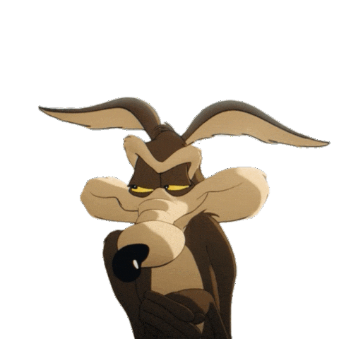 Scheming Looney Tunes Sticker by Coyote vs. ACME