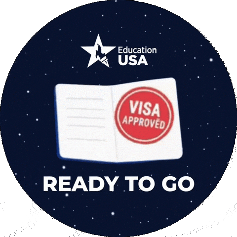 Ready To Go Visa Sticker by educationusaczech