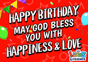 Happy Birthday GIF by Lucas and Friends by RV AppStudios