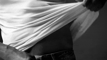 black and white abs GIF