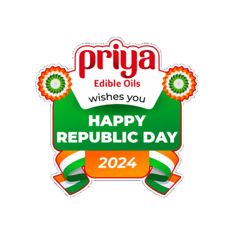 Republic Day Sticker by Priya Oils