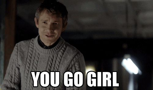 happy martin freeman GIF