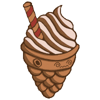 Ice Cream Illustration Sticker by Nitaynamas