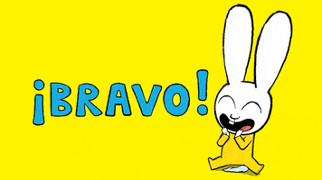 Bravo Felicidades GIF by Simon Super Rabbit