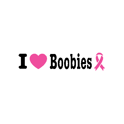 Breast Cancer Heart Sticker by i love boobies