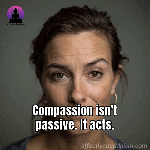 Compassion Empathy GIF by Effective Buddhism