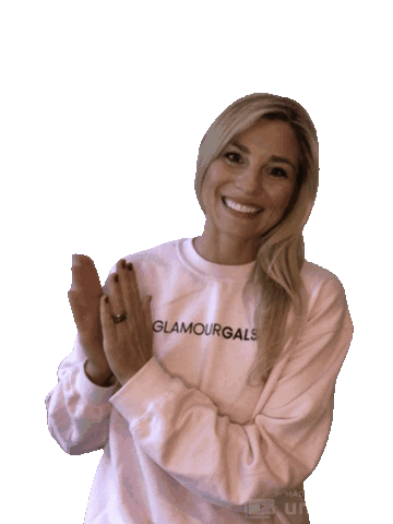 Happy Pink Sticker by glamourgals