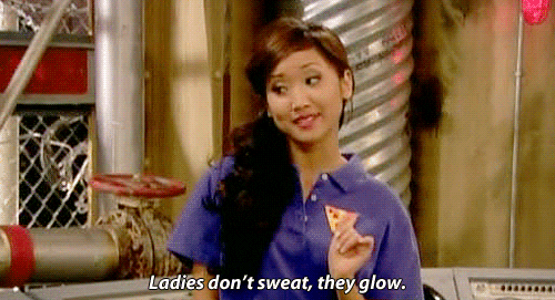 Sweating Brenda Song GIF - Find & Share on GIPHY