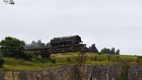 'Mission Impossible' Films Locomotive Crashing