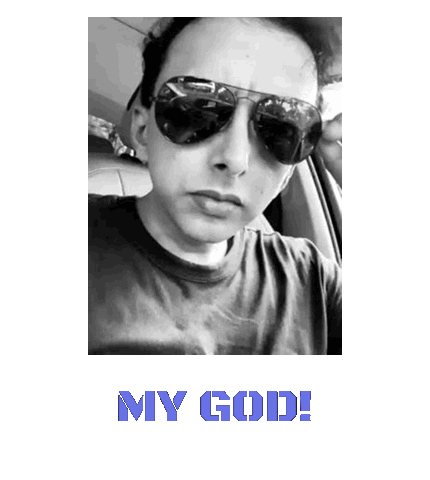 My God Sunglasses Sticker by Akhil Dev