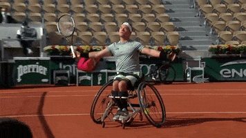 Happy Tennis Player GIF by Roland-Garros