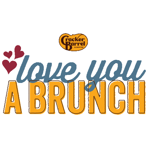 Love You Breakfast Sticker by Cracker Barrel
