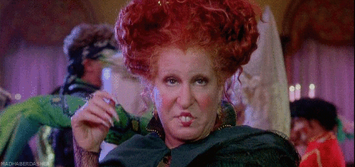 annoyed, witch, hocus pocus, bette midler, oh really, unamused, do tell Gif  For Fun – Businesses in USA