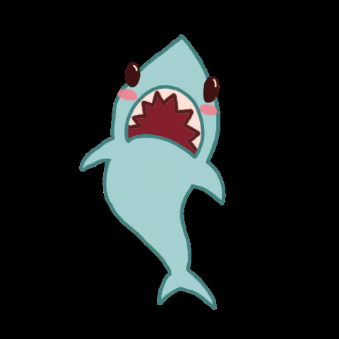 Great White Shark Doodle GIF