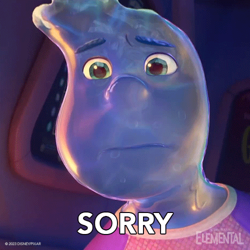 Sorry Animation GIF by Disney Pixar