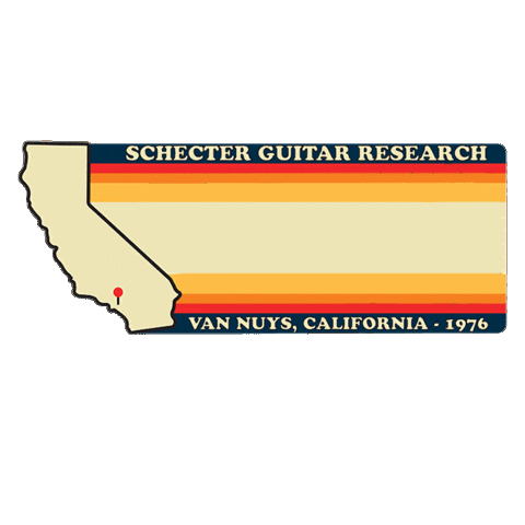 Guitar Player Sticker by Schecter Guitar Research