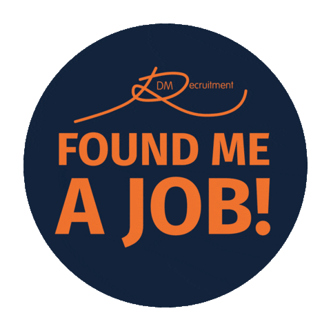 New Job Work Sticker by dmrecruitment