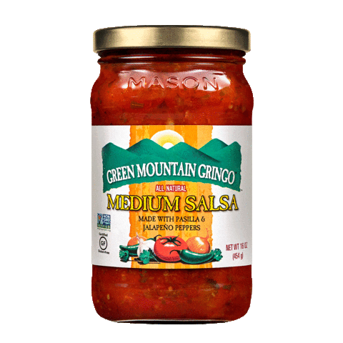 Natural Foods Salsa Sticker by Green Mountain Gringo