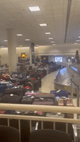 Luggage Piles Up at Chicago's Midway Airport Amid Travel Disruption